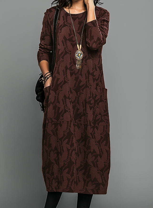 Women’s Long Sleeve Casual Dress | Midi