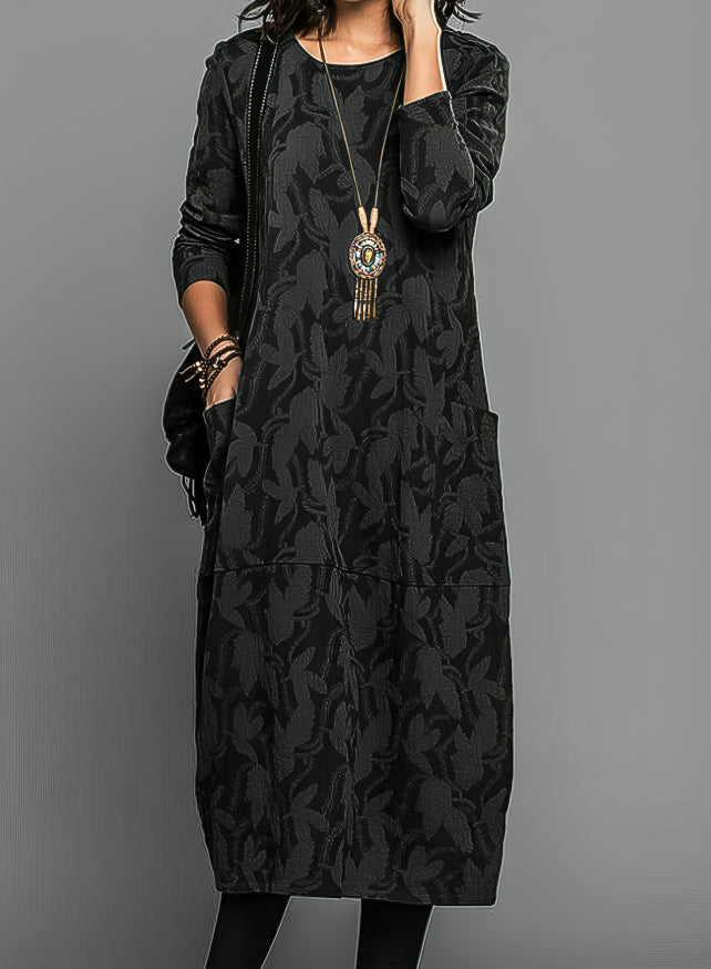 Women’s Long Sleeve Casual Dress | Midi