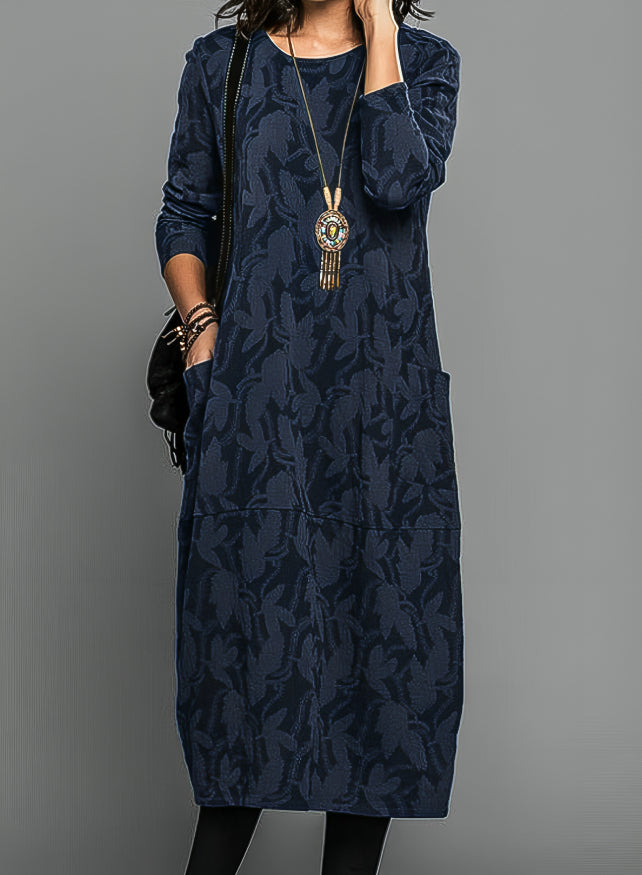 Women’s Long Sleeve Casual Dress | Midi