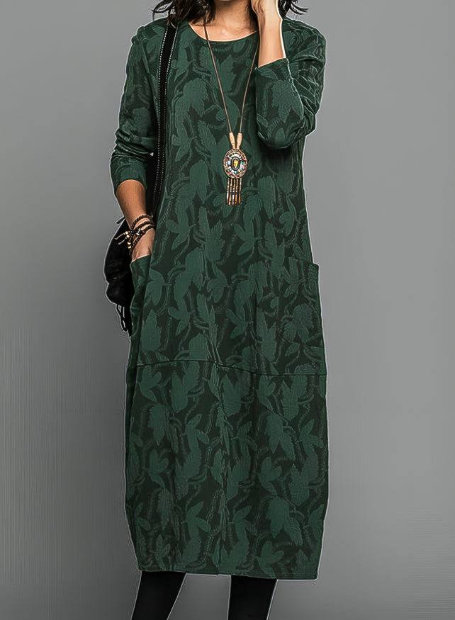 Women’s Long Sleeve Casual Dress | Midi
