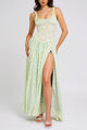 Women’s Corset Slit Dress | Maxi