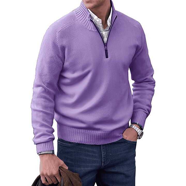 Men’s Half-Zip Knit Jumper | Long Sleeve