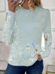 Women’s Printed Long Sleeve Top | Casual