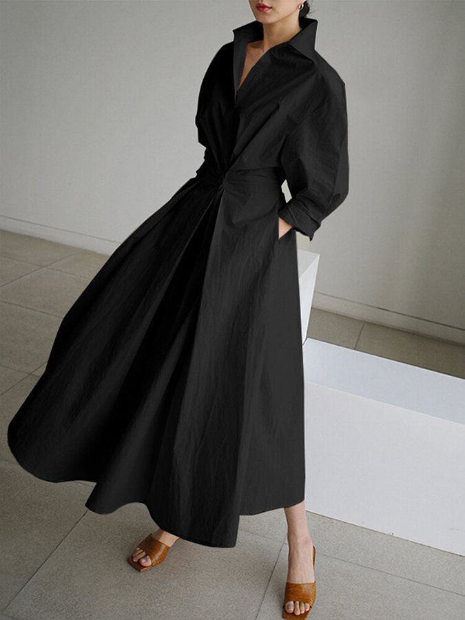 Women’s Elegant Shirt Dress | Maxi