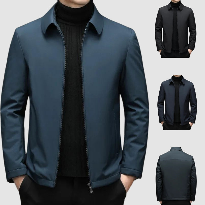 Men’s Slim Fit Zip-Up Jacket | Casual