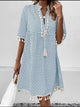 Women’s Printed Tassel Dress | Loose Fit
