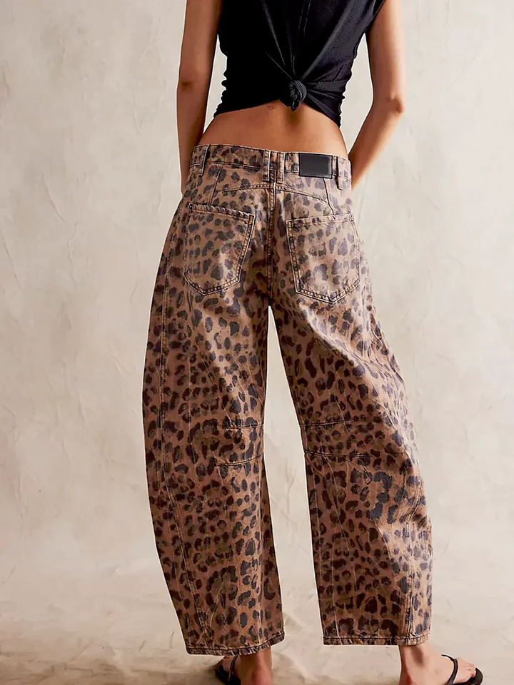 Women’s Leopard Print Pants | Wide Leg