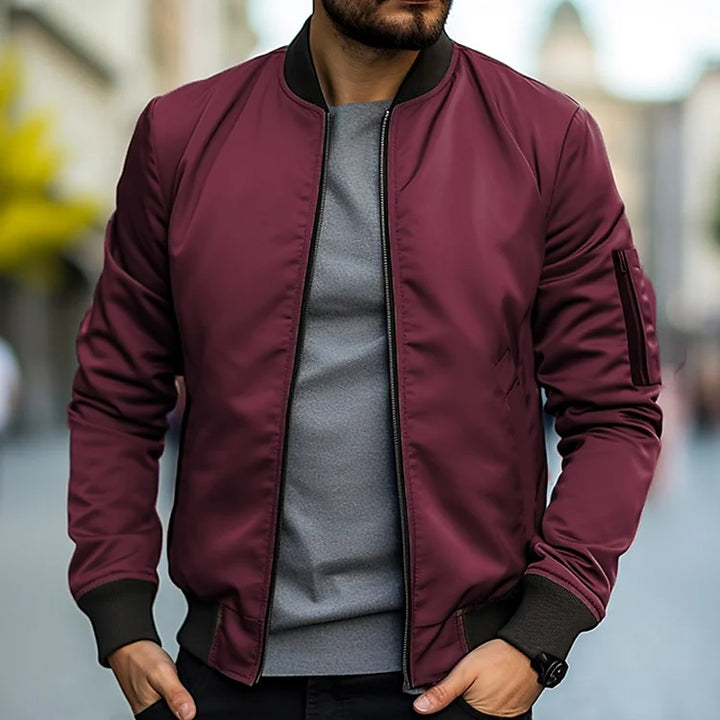 Men’s Lightweight Bomber Jacket | Zip Pocket
