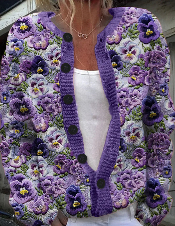 Women’s Knitted Cardigan | Button-Up