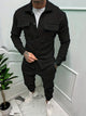 Men’s Two Piece Tracksuit | Button Pocket