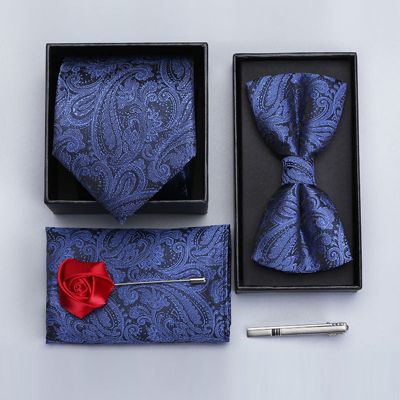 Men’s Paisley Tie & Bow Tie Set | Formal Accessories