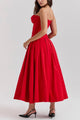 Women’s Corset Pleated Dress | Midi