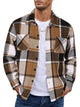 Men’s Checkered Casual Jacket | Buttoned