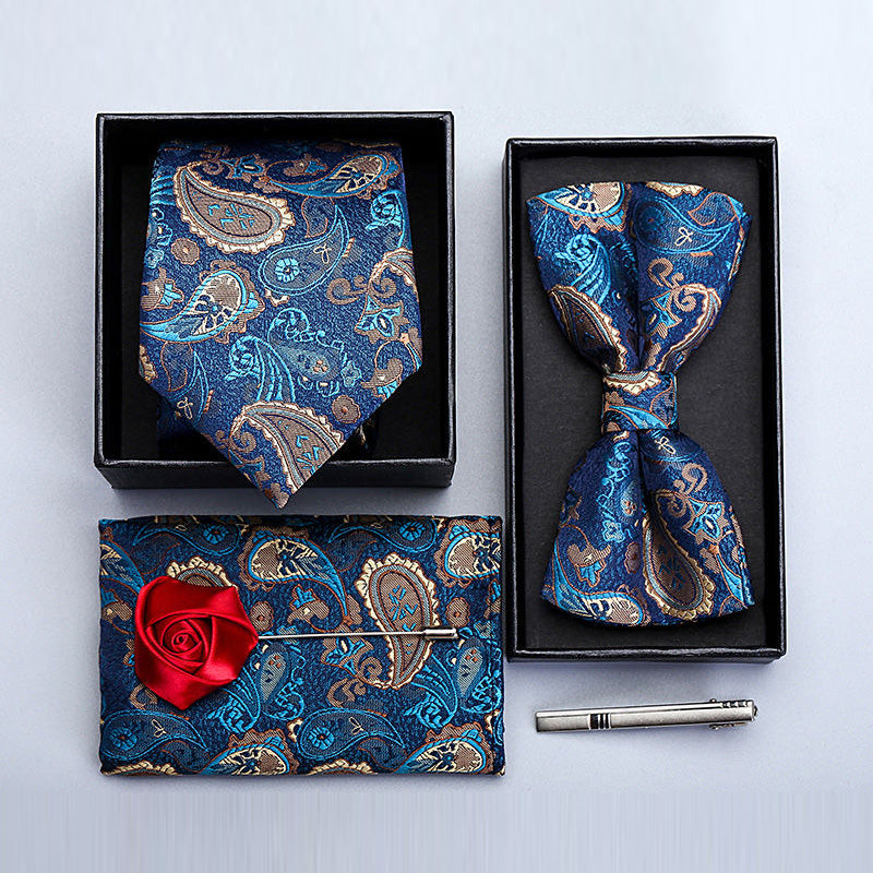 Men’s Paisley Tie & Bow Tie Set | Formal Accessories