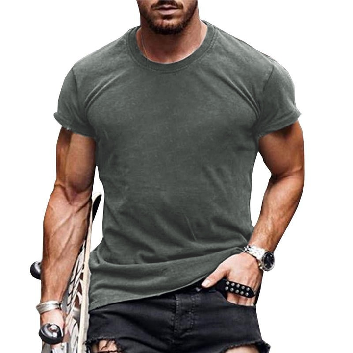 Easton - Casual solid color t-shirt