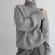 Women's Oversized Sweater with Turtleneck | Long Sleeve