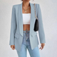 Women’s Fitted Open Front Blazer | Long Sleeve
