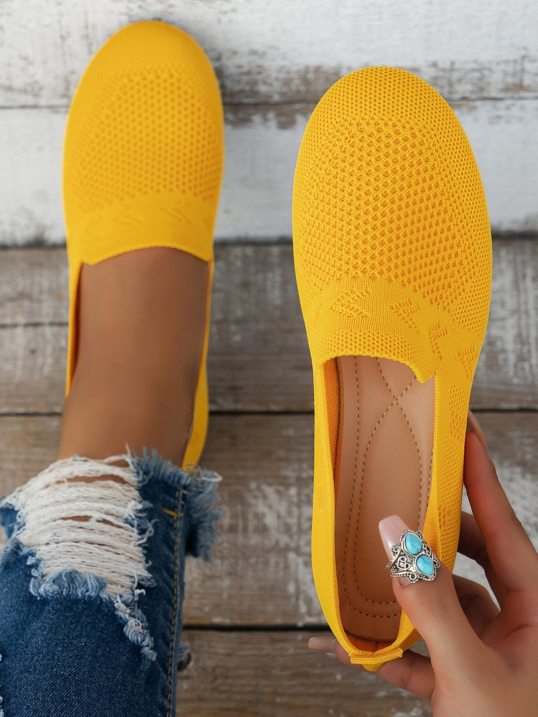 Women’s Orthopaedic Knit Slip-On Loafers | Lightweight