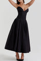 Women’s Corset Pleated Dress | Midi