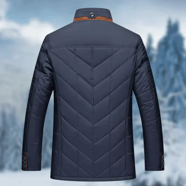 Men’s Quilted Winter Jacket | Long