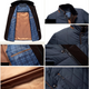 Men’s Quilted Winter Jacket | Long