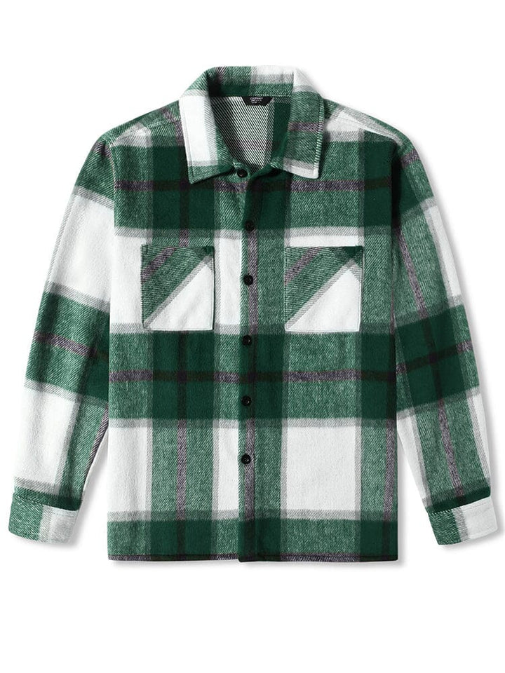 Men’s Checkered Casual Jacket | Buttoned