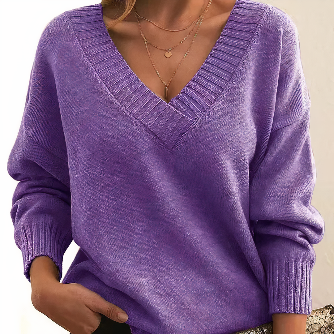 Women’s V-Neck Sweater | Long Sleeve