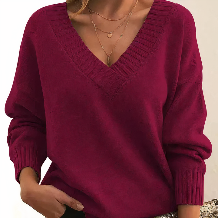 Women’s V-Neck Sweater | Long Sleeve