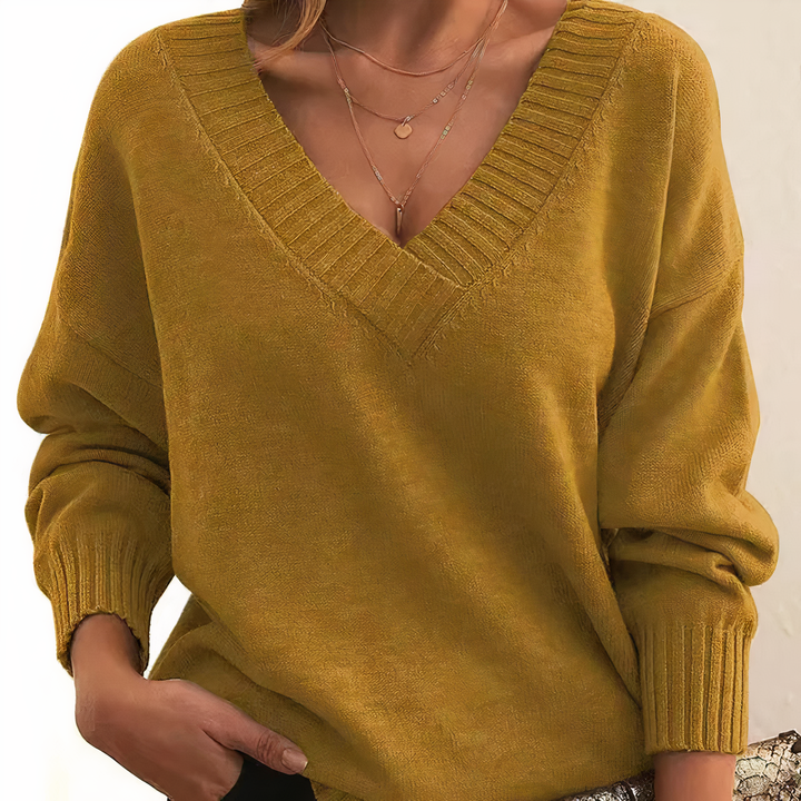 Women’s V-Neck Sweater | Long Sleeve