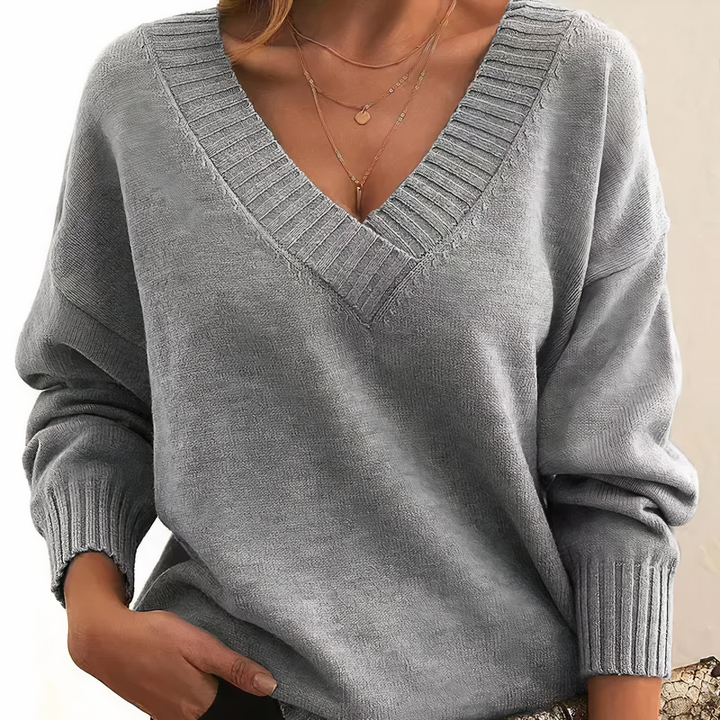 Women’s V-Neck Sweater | Long Sleeve
