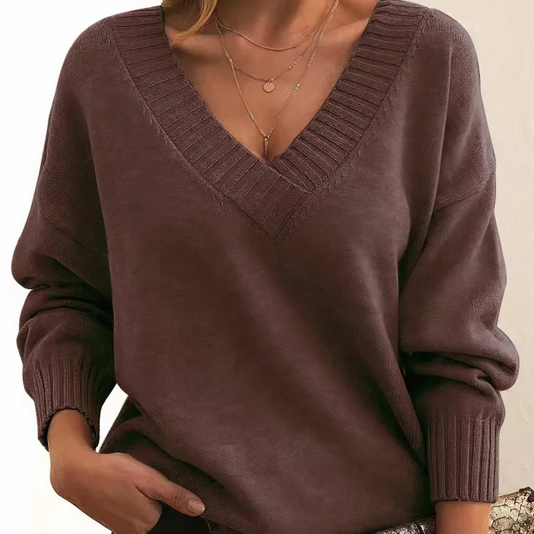Women’s V-Neck Sweater | Long Sleeve