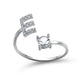 Women’s Adjustable Ring | Letter Charm