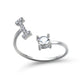 Women’s Adjustable Ring | Letter Charm