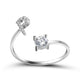 Women’s Adjustable Ring | Letter Charm
