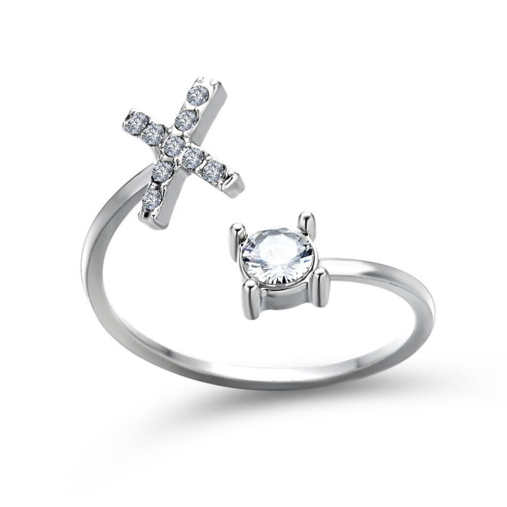 Women’s Adjustable Ring | Letter Charm