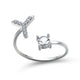 Women’s Adjustable Ring | Letter Charm
