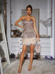 Women’s Fringe Feather Dress | Mini