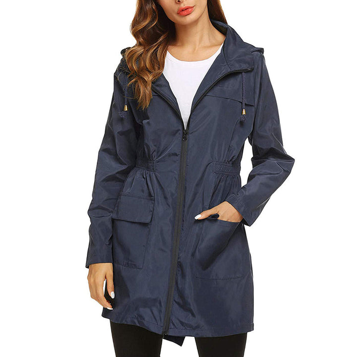 Women’s Lightweight Rain Coat | Cinched Waist