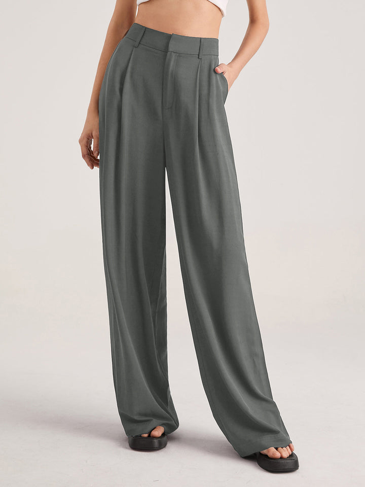 Women’s High Waisted Trousers | Wide Leg