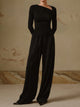 Women’s Asymmetrical Ribbed Top | Long Sleeve