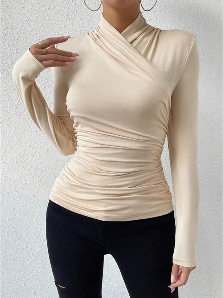 Women’s Wrap Fitted Top | Long Sleeve