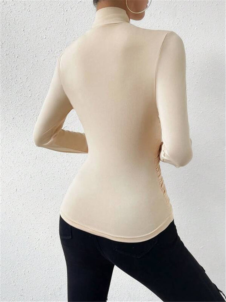 Women’s Wrap Fitted Top | Long Sleeve