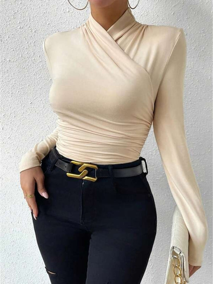 Women’s Wrap Fitted Top | Long Sleeve