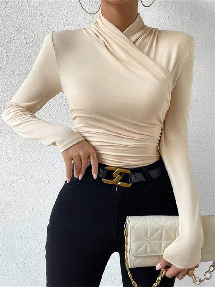 Women’s Wrap Fitted Top | Long Sleeve