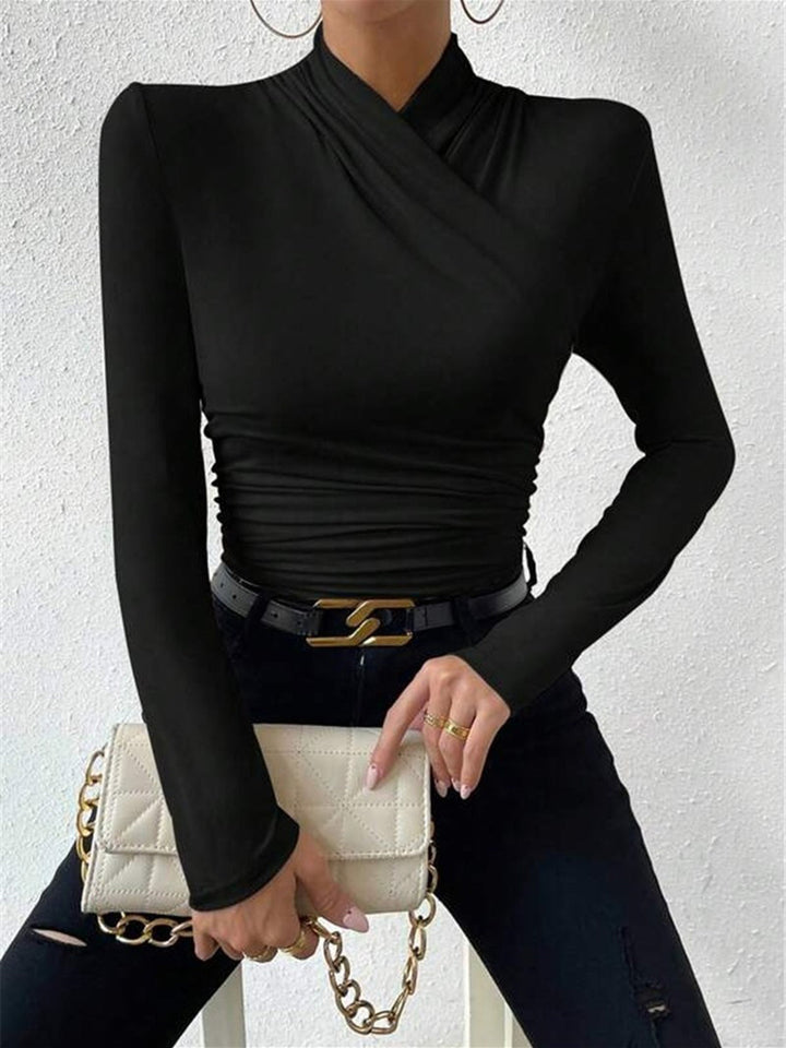 Women’s Wrap Fitted Top | Long Sleeve