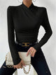 Women’s Wrap Fitted Top | Long Sleeve