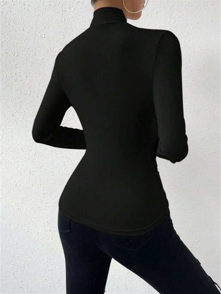 Women’s Wrap Fitted Top | Long Sleeve