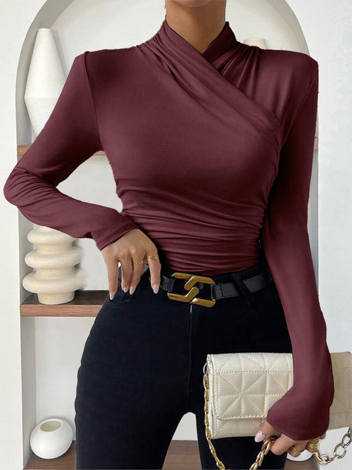 Women’s Wrap Fitted Top | Long Sleeve