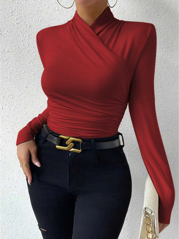 Women’s Wrap Fitted Top | Long Sleeve