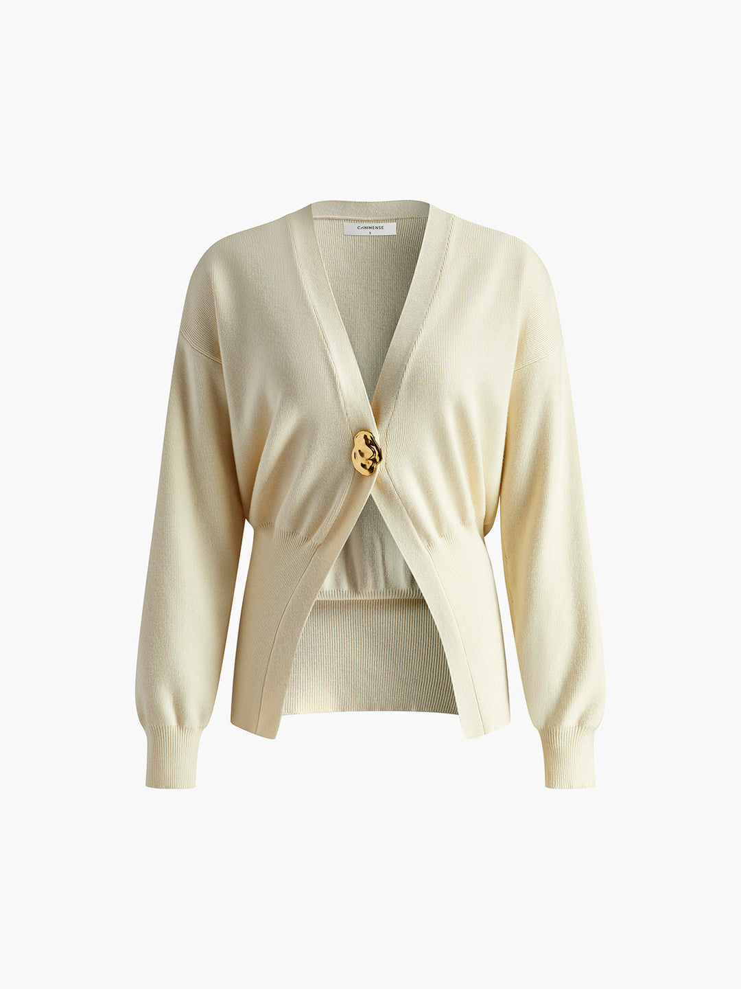 Women’s Deep V-Neck Cardigan | Button Detail